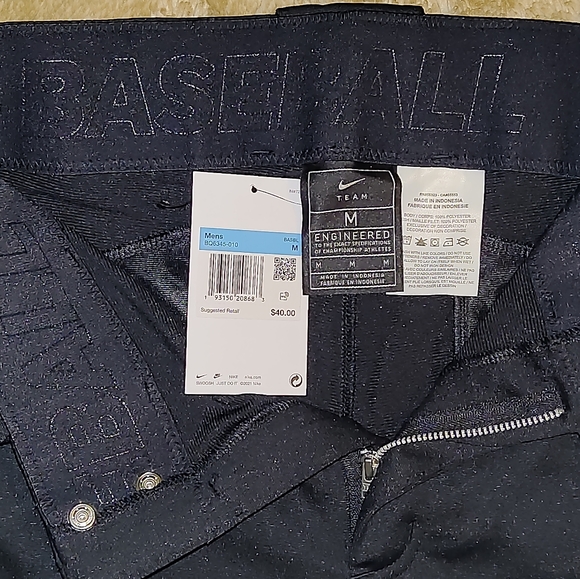 Nike Vapor Select Black Baseball Pants BQ6345 010 Men’s Size Medium or Large* - Picture 4 of 7